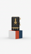 Espresso Maker with Gold Accents